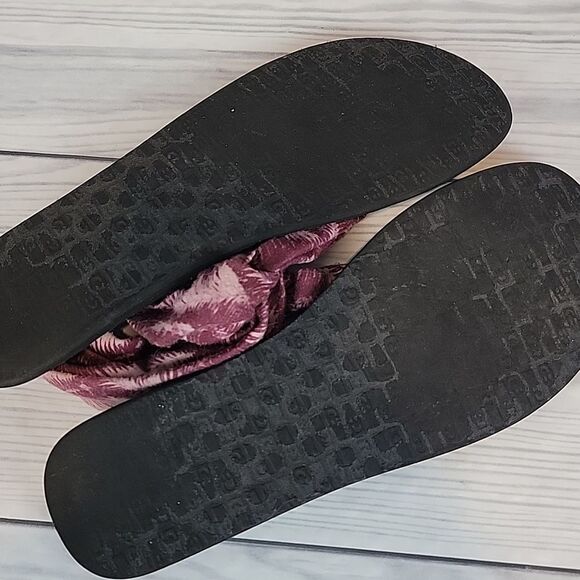 Sanuk yoga sling Ella print collection cotton sandals Women's Size 8 - Picture 7 of 8